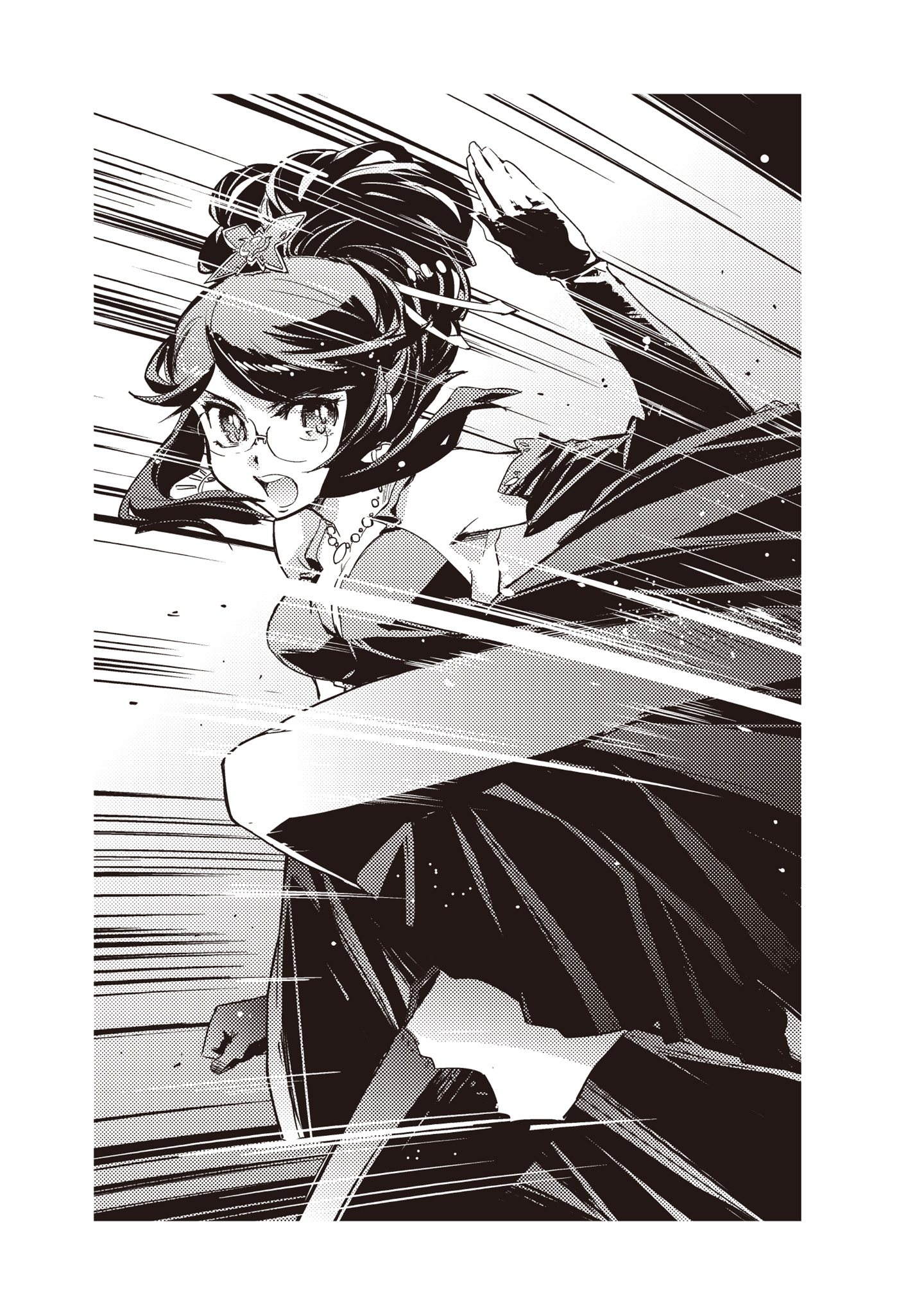 A comic book page of a person  Description automatically generated